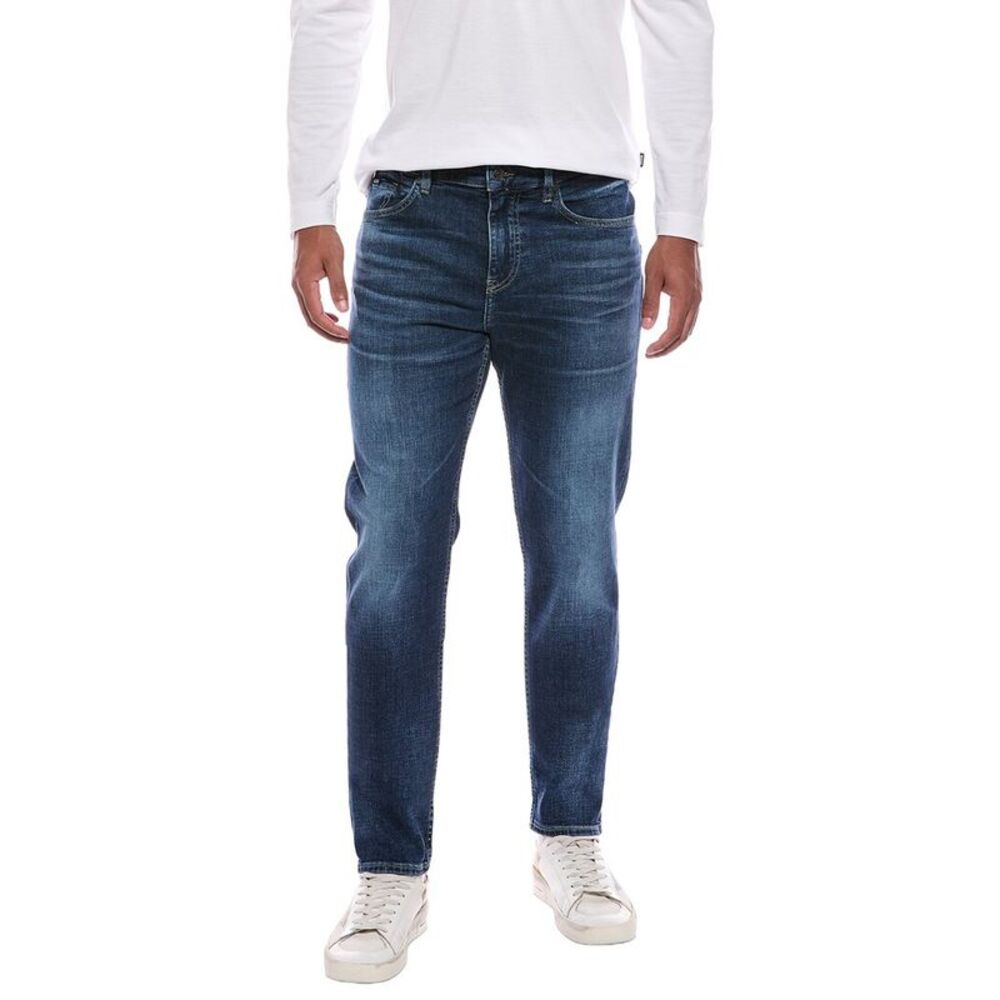 Hugo Boss Mens Boss Maine Navy Straight Jean, Navy
